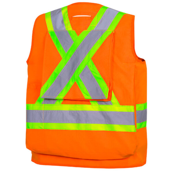 Pioneer Hi-Viz Coated Polyester Surveyor's Safety Vest
