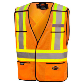 Pioneer 6926 V1020750 Hi-Viz Tear-Away Safety Vest-Orange