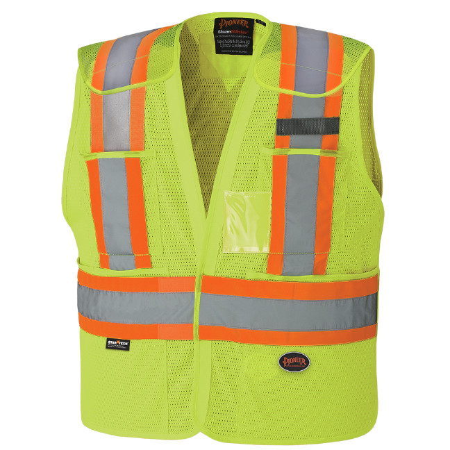 Pioneer Hi-Viz Drop Shoulder Tear-Away Safety Vest - BC Fasteners ...