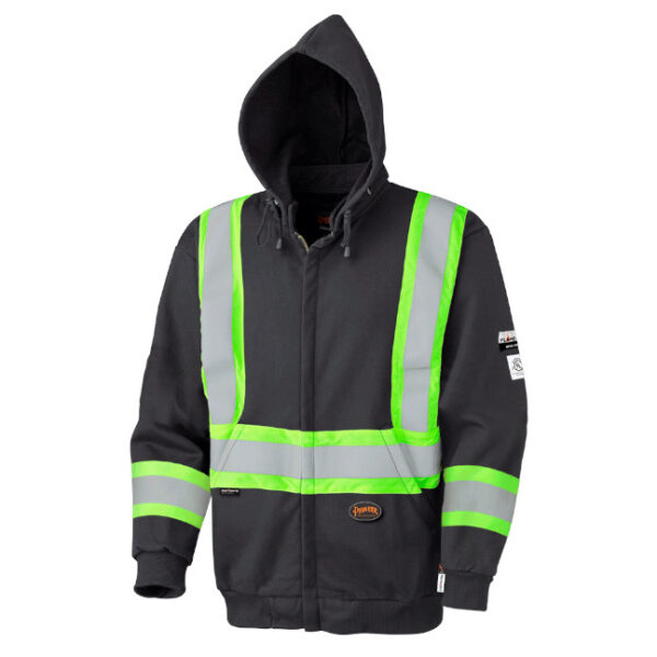 Pioneer Hi-Viz Flame Resistant Heavyweight Zip Hoodie