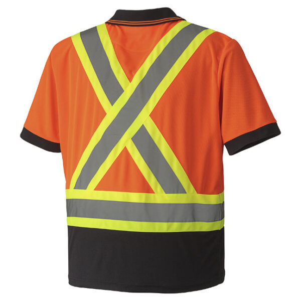 Pioneer Hi-Viz BIRD'S-EYE Short-Sleeve Safety Polo Shirt
