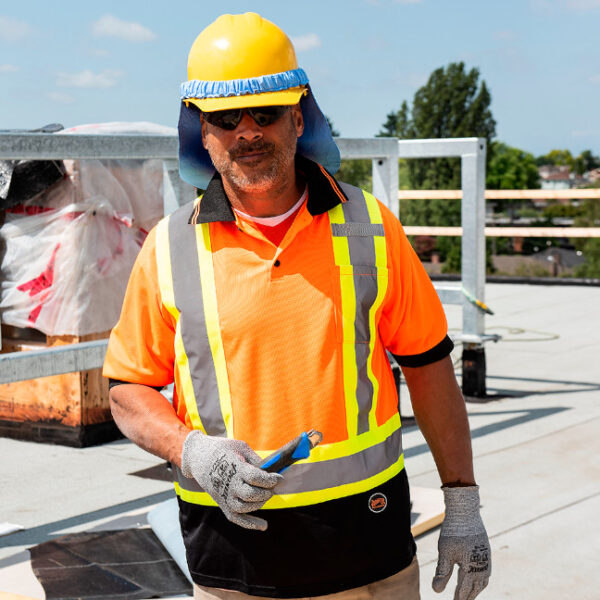 Pioneer Hi-Viz BIRD'S-EYE Short-Sleeve Safety Polo Shirt