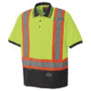 Pioneer Hi-Viz BIRD'S-EYE Short-Sleeve Safety Polo Shirt