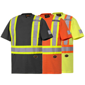 Pioneer Hi-Viz Cotton Short-Sleeve Safety T-Shirt