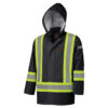 Pioneer Hi-Viz Flame Resistant Stretch Waterproof Safety Rain Jacket