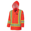 Pioneer Hi-Viz Flame Resistant Stretch Waterproof Safety Rain Jacket