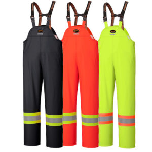 Pioneer Hi-Viz Flame Resistant Stretch Rain Bib Pant