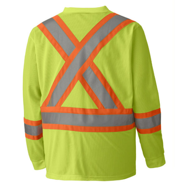 Pioneer Hi-Viz Micro-Mesh Long-Sleeve Traffic Safety Shirt