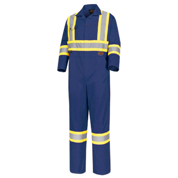 Pioneer Hi-Viz Poly/Cotton Safety Coverall-Tall Sizes