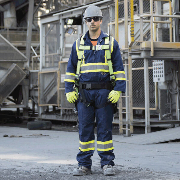 Pioneer Hi-Viz Poly/Cotton Safety Coverall-Tall Sizes