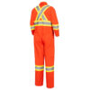 Pioneer Hi-Viz Poly/Cotton Safety Coverall-Tall Sizes
