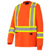 Pioneer Hi-Viz Long Sleeve Cotton Safety Shirt