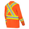 Pioneer Hi-Viz Long Sleeve Cotton Safety Shirt