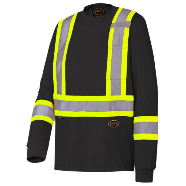 Pioneer Hi-Viz Long Sleeve Cotton Safety Shirt