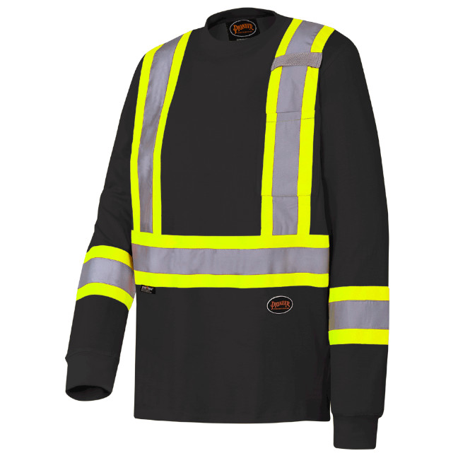 Pioneer Long Sleeve Cotton HiViz Safety Shirt BC Fasteners & Tools