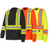 Pioneer Long Sleeve Cotton Hi-Viz Safety Shirt