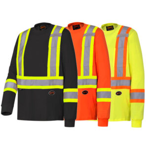 Pioneer Long Sleeve Cotton Hi-Viz Safety Shirt