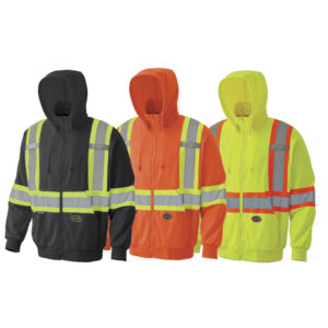 Pioneer Micro Fleece Hi-Viz Zip Hoodie