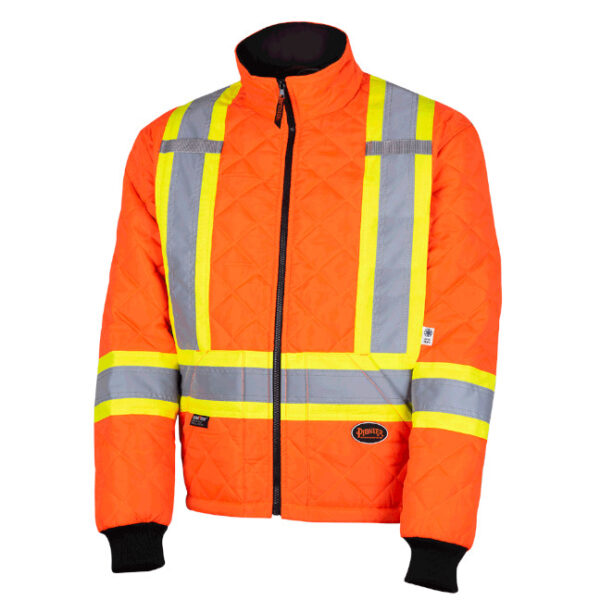 Pioneer Quilted Freezer Hi-Viz Safety Jacket