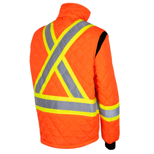 Pioneer Quilted Freezer Hi-Viz Safety Jacket