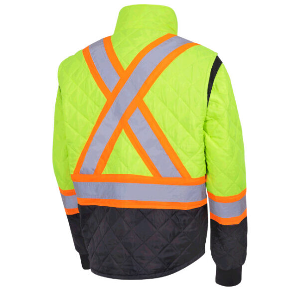 Pioneer Quilted Freezer Hi-Viz Safety Jacket
