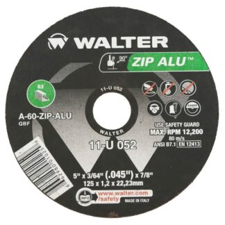 Walter 11U052 ZIP ALU Cut-Off Wheel 5" x 3/64" x 7/8" Type 1