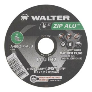 Walter 11U042 ZIP ALU Cut-Off Wheel 4-1/2" x 3/64" x 7/8" Type 1