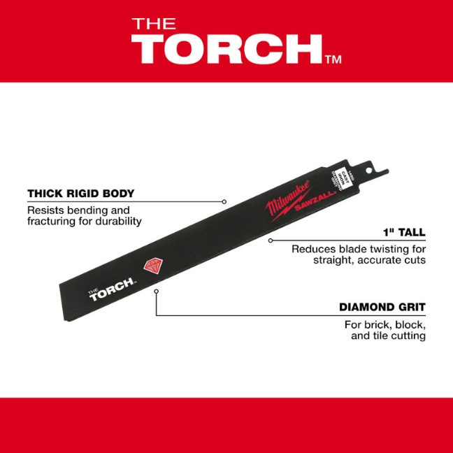 48-00-1450 Reciprocating Saw Blade, 3/4 In W, 9 In