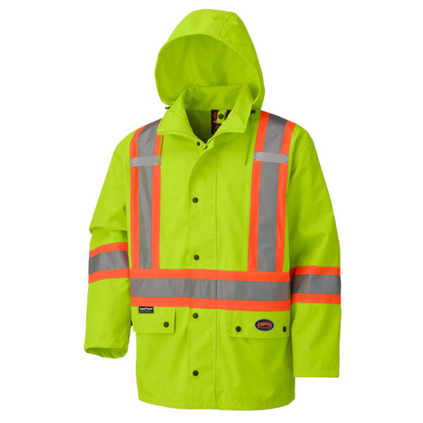 Pioneer Hi-Viz 450D Waterproof Safety Jacket