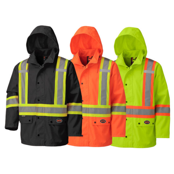 Pioneer Hi-Viz 450D Waterproof Safety Jacket