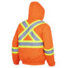Pioneer Hi-Viz Quilted Waterproof Safety Bomber Jacket
