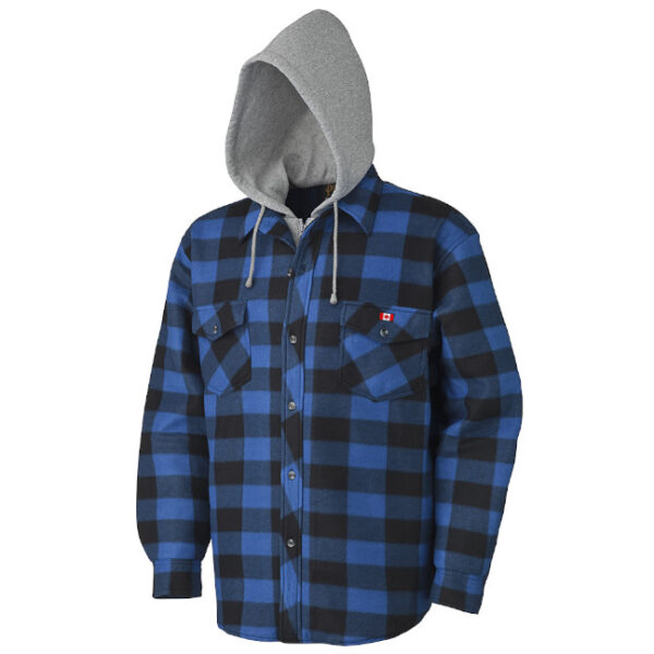 Pioneer Quilted Hooded Polar Fleece Shirt