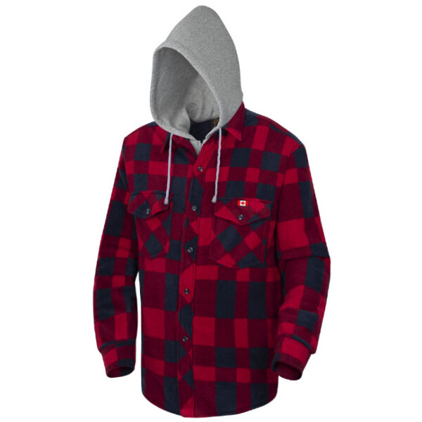 Pioneer Quilted Hooded Polar Fleece Shirt