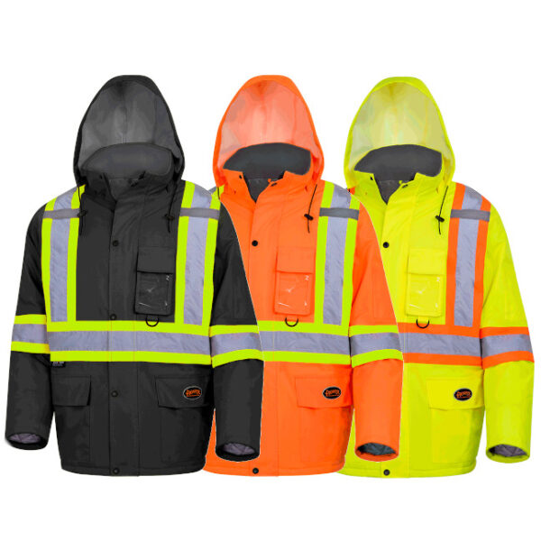 Pioneer Winter Quilted Hi-Viz Safety Parka