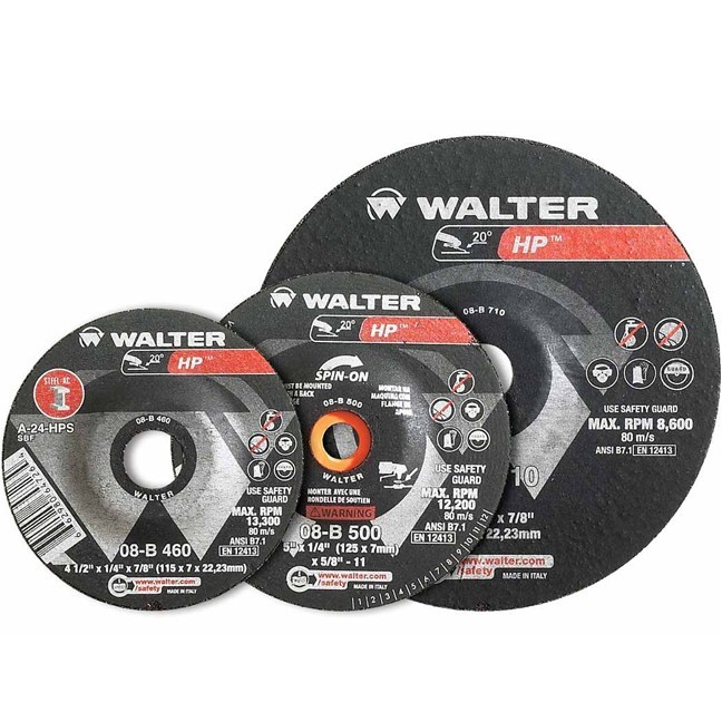 Walter 08B500 5" HP Grinding Wheel