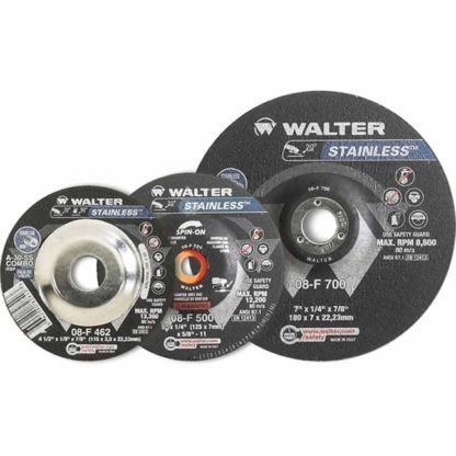 Walter 08F510 5" Stainless Steel Grinding Wheel