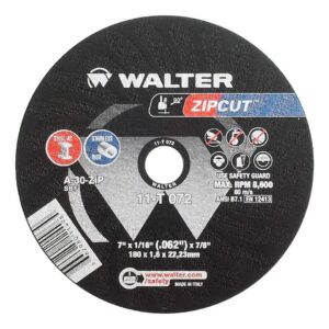Walter 11T072 ZIPCUT™ Thin Cut-Off Wheel 7"x1/16"x7/8" Type 1