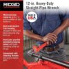 Ridgid 31015 Model 12 12″ Steel Pipe Wrench (2) Ridgid 31015 / Model 12 12" Steel Pipe Wrench