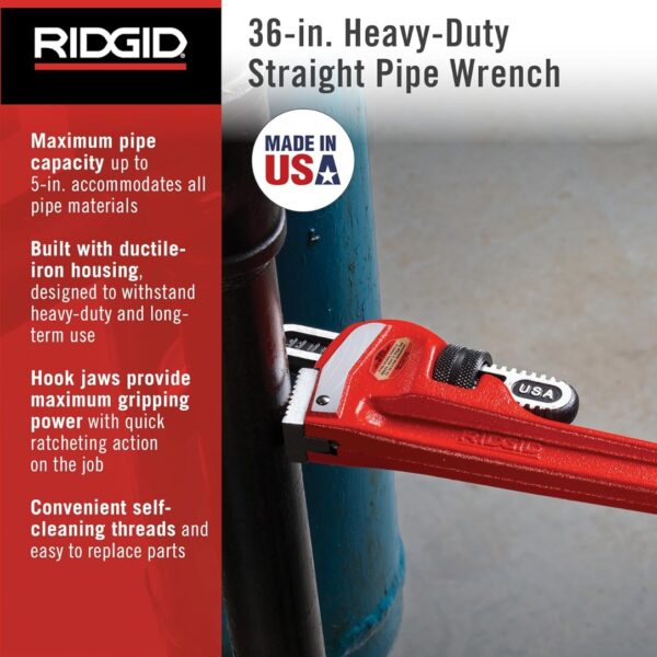 Ridgid 31035 / Model 36 36" Steel Pipe Wrench