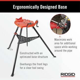 Ridgid 36273 Model 460-6 Portable TRISTAND Chain Vise – 18″ to 6″ (1)