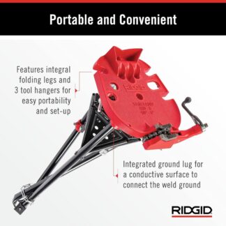 Ridgid 36273 Model 460-6 Portable TRISTAND Chain Vise – 18″ to 6″ (2)