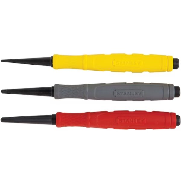 Stanley 58-930 Cushion Grip Nail Set 3-Piece
