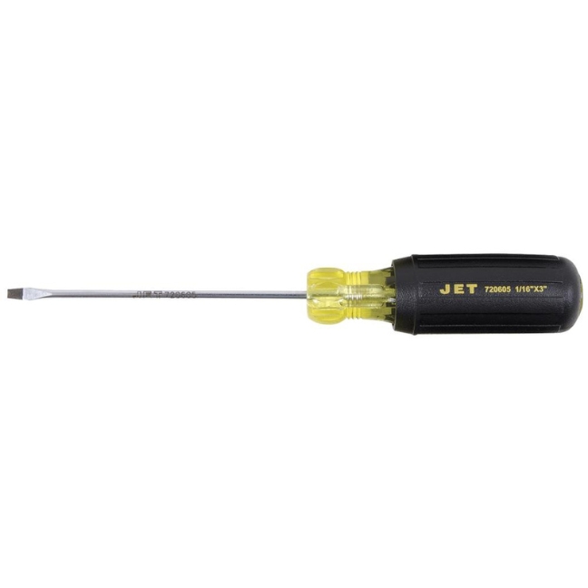 Jet 720605 JKMS-116 1/16" x 3" Slot Mini Cushion Grip Screwdriver