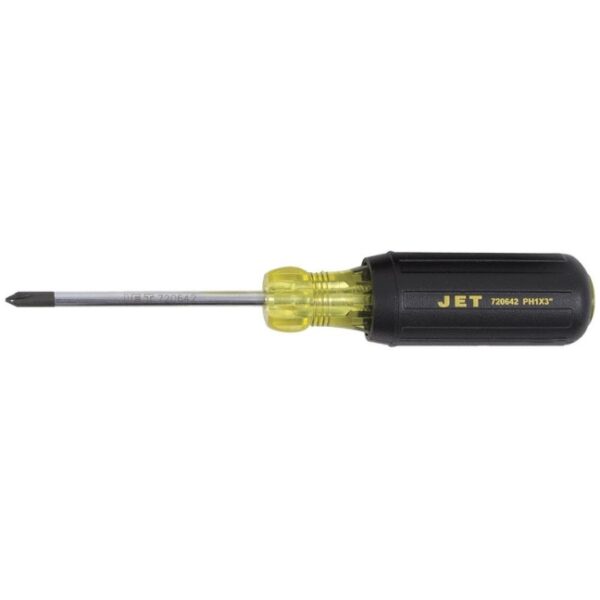 Jet 720642 JKSP-1 #1 x 3" Phillips Cushion Grip Screwdriver Jet 720642 JKSP-1 #1 x 3" Phillips Cushion Grip Screwdriver