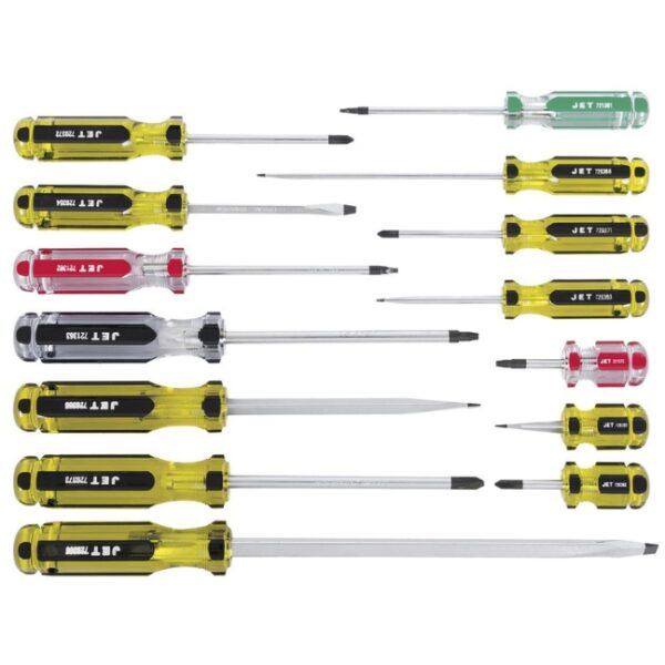Jet 720507 JHSS-14 14-Piece Jumbo Handle Screwdriver Set