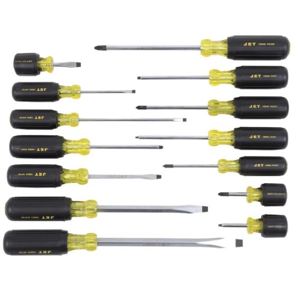 Jet 720566 JKS-14S 14-Piece Cushion Grip Screwdriver Set