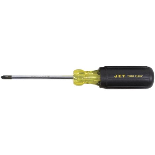 Jet 720646 JKSP-2 #2 x 4" Phillips Cushion Grip Screwdriver Jet 720646 JKSP-2 #2 x 4" Phillips Cushion Grip Screwdriver