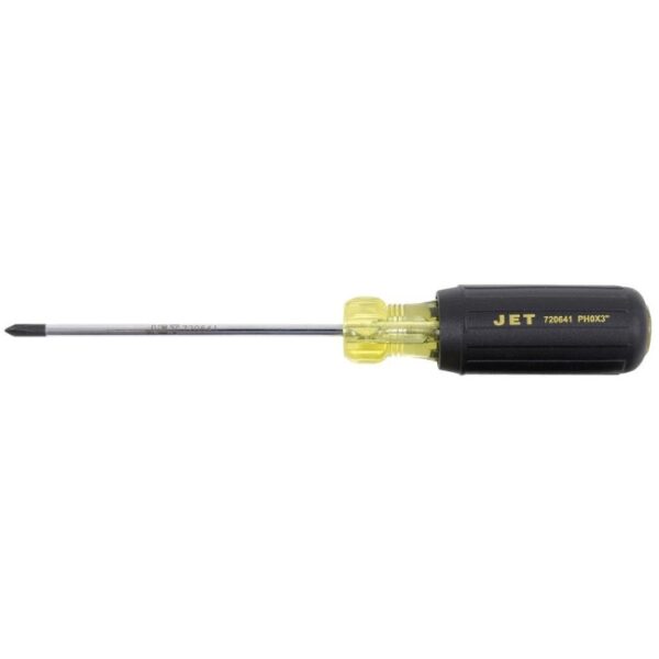 Jet 720641 JKMP-0 PH #0 x 3" Phillips Mini Cushion Grip Screwdriver Jet 720641 JKMP-0 PH #0 x 3" Phillips Mini Cushion Grip Screwdriver