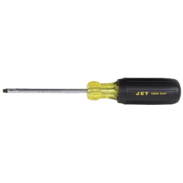 Jet 720659 JKSR-3 #3 x 4" Robertson/Square Cushion Grip Screwdriver Jet 720659 JKSR-3 #3 x 4" Robertson/Square Cushion Grip Screwdriver