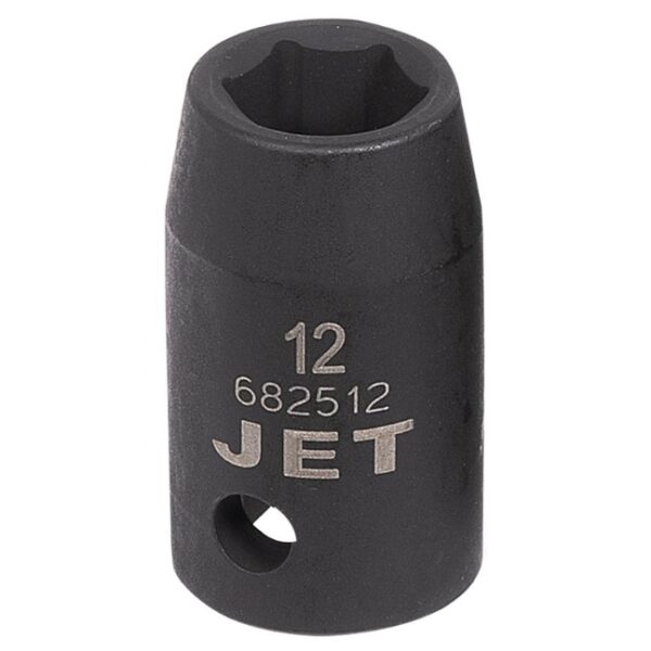 Jet 682512 1/2" Drive x 12mm 6 Point Regular Impact Socket